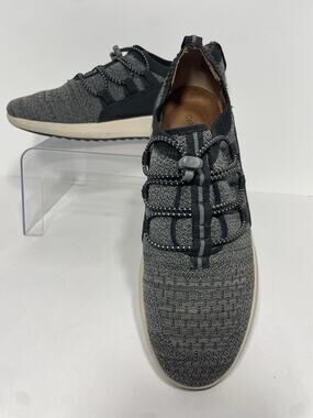 Cobb Hill Shoes Womens 9.5 Skylar Bungee Sneaker C17729 Gray w/ Black Comfort